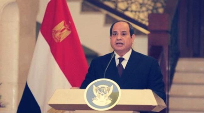 السيسي يؤكد للعليمي دعم مصر جهود تحقيق السلام في اليمن "فيديو" 